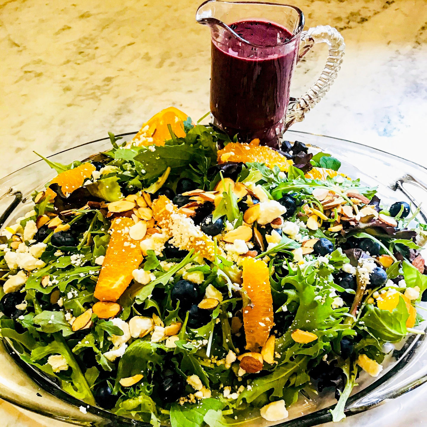 Blueberry Summer Salad and Blueberry Dressing